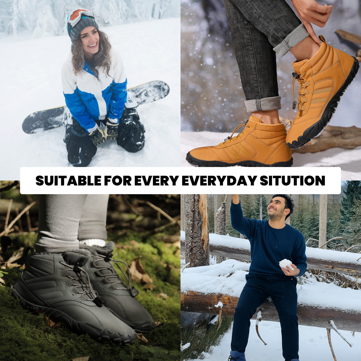 Solenoir™ Brushed Lining - Winter Barefoot Shoes